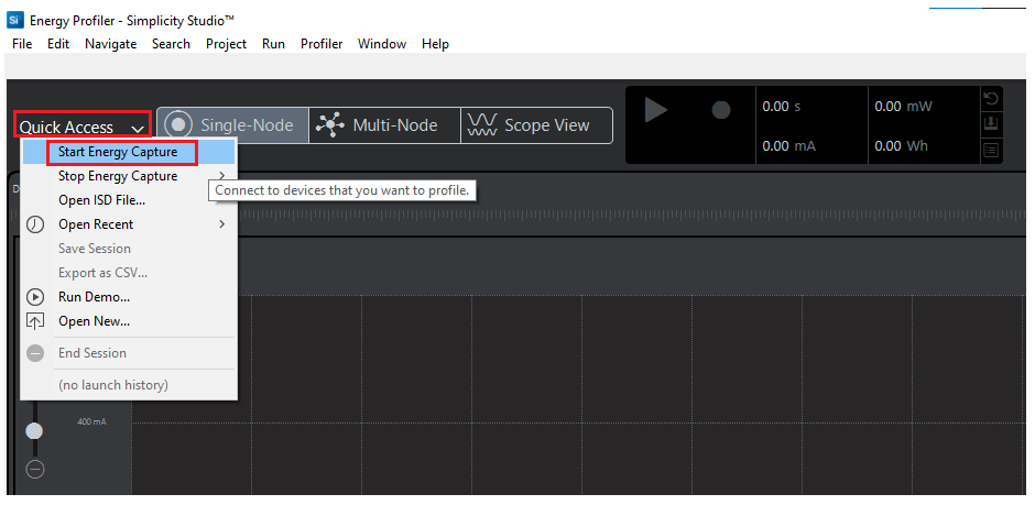 Power measurment using PowerProfiler